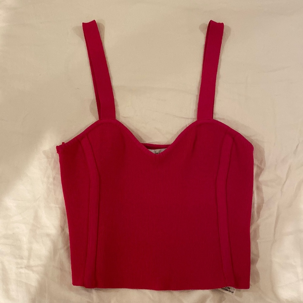 Zara hot pink tank top